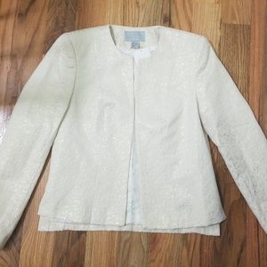 Cream H&M Open Blazer w/Gold Detail